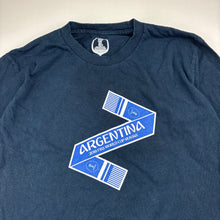 Load image into Gallery viewer, Boys FIFA World Cup 2018, Argentina navy cotton long sleeve top, Sz: M, armpit to armpit: 42cm, shoulder to cuff: 49cm, GUC, size 10,  