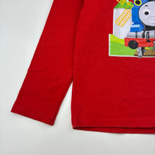 Load image into Gallery viewer, Boys Thomas &amp; Friends, stretchy long sleeve tee / top, cracked print, FUC, size 3,  