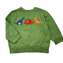 Load image into Gallery viewer, Unisex Next, fleece lined cotton sweater / jumper, dinosaurs, GUC, size 2-3,  