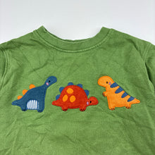 Load image into Gallery viewer, Unisex Next, fleece lined cotton sweater / jumper, dinosaurs, GUC, size 2-3,  