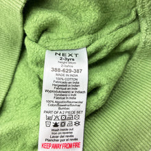 Load image into Gallery viewer, Unisex Next, fleece lined cotton sweater / jumper, dinosaurs, GUC, size 2-3,  