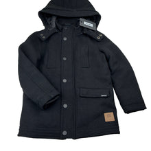 Load image into Gallery viewer, Boys St Goliath, black wool blend winter jacket / coat, NEW, size 7,  