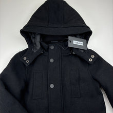 Load image into Gallery viewer, Boys St Goliath, black wool blend winter jacket / coat, NEW, size 7,  