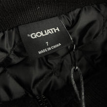 Load image into Gallery viewer, Boys St Goliath, black wool blend winter jacket / coat, NEW, size 7,  