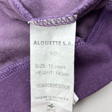 Load image into Gallery viewer, Girls ALOUETTE, purple velour cotton sweater / jumper, FUC, size 10,  