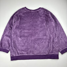 Load image into Gallery viewer, Girls ALOUETTE, purple velour cotton sweater / jumper, FUC, size 10,  