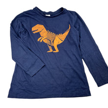 Load image into Gallery viewer, Boys Target, navy cotton long sleeve tee / top, dinosaur, GUC, size 7,  