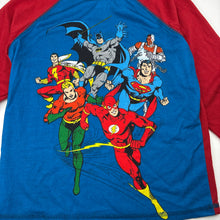Load image into Gallery viewer, Boys DC Comics, JUSTICE LEAGUE superhero long sleeve pyjama top, GUC, size 7,  