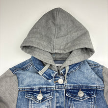 Load image into Gallery viewer, Unisex Just Jeans, stretch denim hooded jacket, GUC, size 6,  