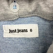 Load image into Gallery viewer, Unisex Just Jeans, stretch denim hooded jacket, GUC, size 6,  