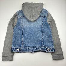 Load image into Gallery viewer, Unisex Just Jeans, stretch denim hooded jacket, GUC, size 6,  