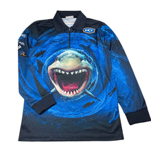 Load image into Gallery viewer, Boys BCF, long sleeve fishing shirt / top, small catch on sleeve, FUC, size 10,  