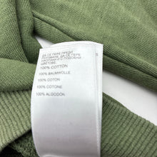Load image into Gallery viewer, Boys Carters, khaki cotton lightweight sweater / jumper, flip sequin dinosaur, EUC, size 7,  