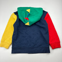 Load image into Gallery viewer, Boys Anko, fleece lined colour block zip hoodie sweater, FUC, size 4,  