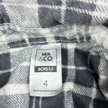 Load image into Gallery viewer, Boys Kids &amp; Co, flannel cotton long sleeve shirt, EUC, size 4,  