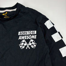 Load image into Gallery viewer, Boys Tilt, black cotton long sleeve tee / top, GUC, size 14,  