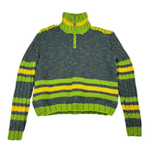 Load image into Gallery viewer, Boys handmade, knitted sweater / jumper, no size, armpit to armpit: 34cm, shoulder to cuff: 41cm, EUC, size 5-6,  