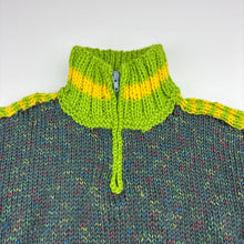 Load image into Gallery viewer, Boys handmade, knitted sweater / jumper, no size, armpit to armpit: 34cm, shoulder to cuff: 41cm, EUC, size 5-6,  