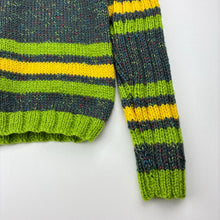 Load image into Gallery viewer, Boys handmade, knitted sweater / jumper, no size, armpit to armpit: 34cm, shoulder to cuff: 41cm, EUC, size 5-6,  