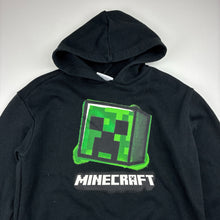 Load image into Gallery viewer, Boys Mojang, Minecraft fleece lined hoodie sweater, GUC, size 8,  