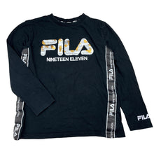 Load image into Gallery viewer, Boys FILA, cotton long sleeve tee / top, wash fade, FUC, size 9,  