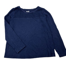Load image into Gallery viewer, Girls Target, navy cotton long sleeve top, GUC, size 6,  