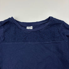 Load image into Gallery viewer, Girls Target, navy cotton long sleeve top, GUC, size 6,  