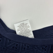 Load image into Gallery viewer, Girls Target, navy cotton long sleeve top, GUC, size 6,  