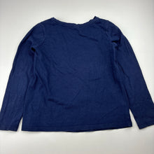 Load image into Gallery viewer, Girls Target, navy cotton long sleeve top, GUC, size 6,  