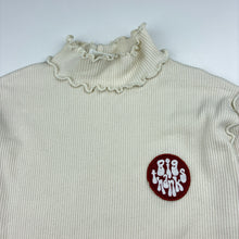 Load image into Gallery viewer, Girls Zara, cream ribbed long sleeve top, EUC, size 13-14,  