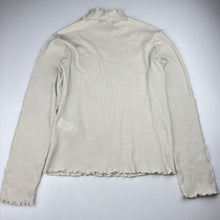 Load image into Gallery viewer, Girls Zara, cream ribbed long sleeve top, EUC, size 13-14,  