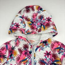 Load image into Gallery viewer, Girls Du Pareil Au Meme, floral fleece lined zip hoodie sweater, EUC, size 8,  