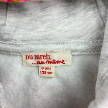Load image into Gallery viewer, Girls Du Pareil Au Meme, floral fleece lined zip hoodie sweater, EUC, size 8,  