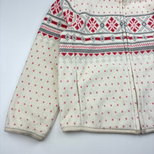 Load image into Gallery viewer, Girls Uniqlo, fleece zip up sweater / jumper, GUC, size 5-6,  