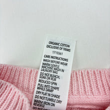 Load image into Gallery viewer, Girls Dymples, ribbed organic cotton knit cardigan, EUC, size 0000,  
