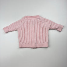 Load image into Gallery viewer, Girls Dymples, ribbed organic cotton knit cardigan, EUC, size 0000,  