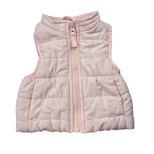 Load image into Gallery viewer, Girls Baby Berry, pink puffer vest / sleeveless jacket, EUC, size 0000,  
