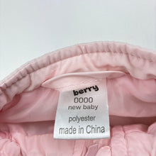 Load image into Gallery viewer, Girls Baby Berry, pink puffer vest / sleeveless jacket, EUC, size 0000,  