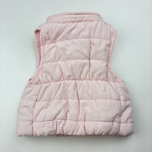 Load image into Gallery viewer, Girls Baby Berry, pink puffer vest / sleeveless jacket, EUC, size 0000,  