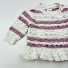 Load image into Gallery viewer, Girls Target, organic cotton knit sweater / jumper, GUC, size 000,  