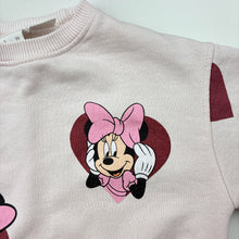 Load image into Gallery viewer, Girls Zara, Disney Minnie Mouse fleece lined sweater / jumper, FUC, size 3,  
