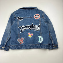 Load image into Gallery viewer, Girls Cotton On, Disney denim jacket, poppers, GUC, size 3-4,  
