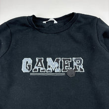 Load image into Gallery viewer, Boys Ollie's Place, black fleece lined sweater / jumper, gamer, GUC, size 8,  