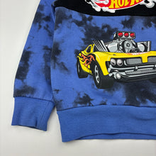 Load image into Gallery viewer, Boys Hot Wheels, fleece lined hoodie sweater, wash fade &amp; pilling, FUC, size 5,  