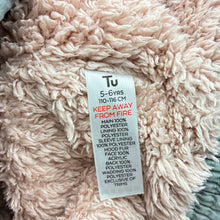 Load image into Gallery viewer, Girls Tu, fleece lined jacket / coat, dogs, pink mark back left sleeve &amp; hood, FUC, size 5-6,  