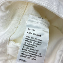 Load image into Gallery viewer, Girls DAVID JONES, white denim jacket, small mark back left shoulder, FUC, size 12,  