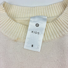 Load image into Gallery viewer, Girls Target, knitted sweater / jumper, light marks on front, FUC, size 5,  