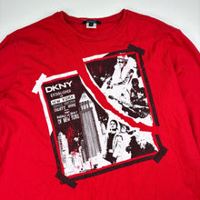 Load image into Gallery viewer, Boys DKNY, red cotton long sleeve tee / top, GUC, size 14,  