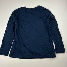 Load image into Gallery viewer, Girls Anko, navy cotton long sleeve tee / top, EUC, size 5,  