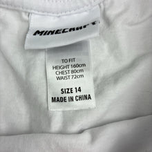Load image into Gallery viewer, Boys Mojang, Minecraft cotton long sleeve tee / top, wash fade, FUC, size 14,  